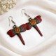 Handcrafted Painting Wood Earrings Artisans Design